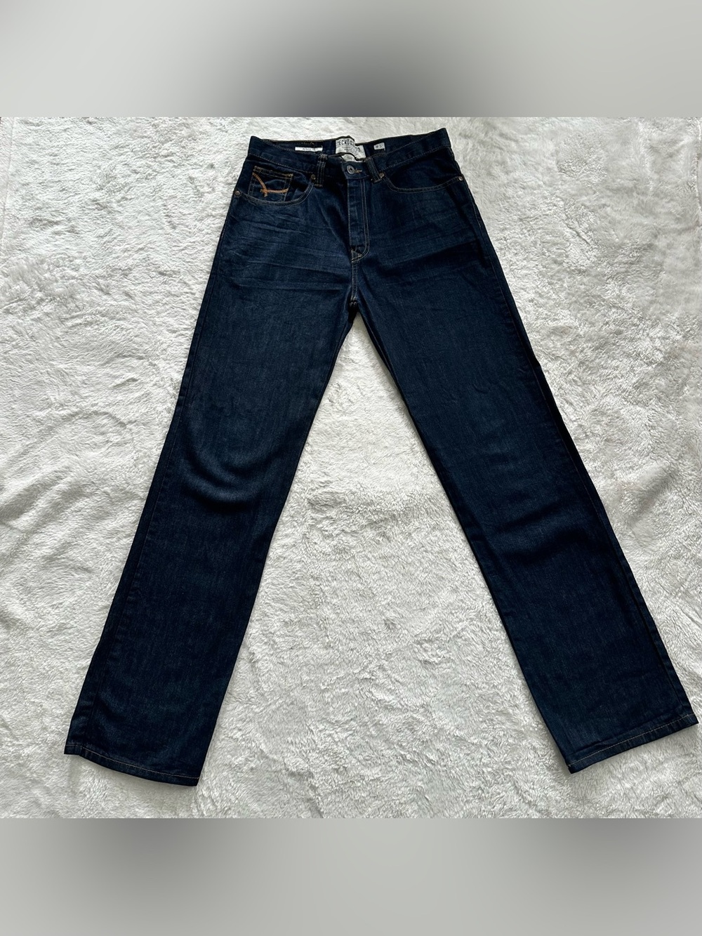 VTG Ecko Unltd Relaxed Jeans Mens 32x36 Rawthentic Y2K Rhino Manifesto Pocket